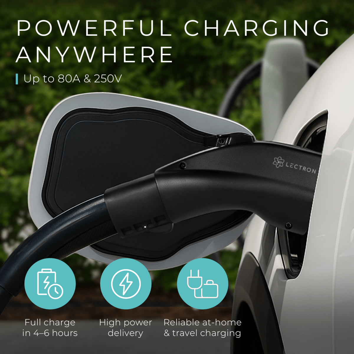 Lectron Tesla to J1772 EV Adapter | 250V | 80 Amp | UL 2252 Certified