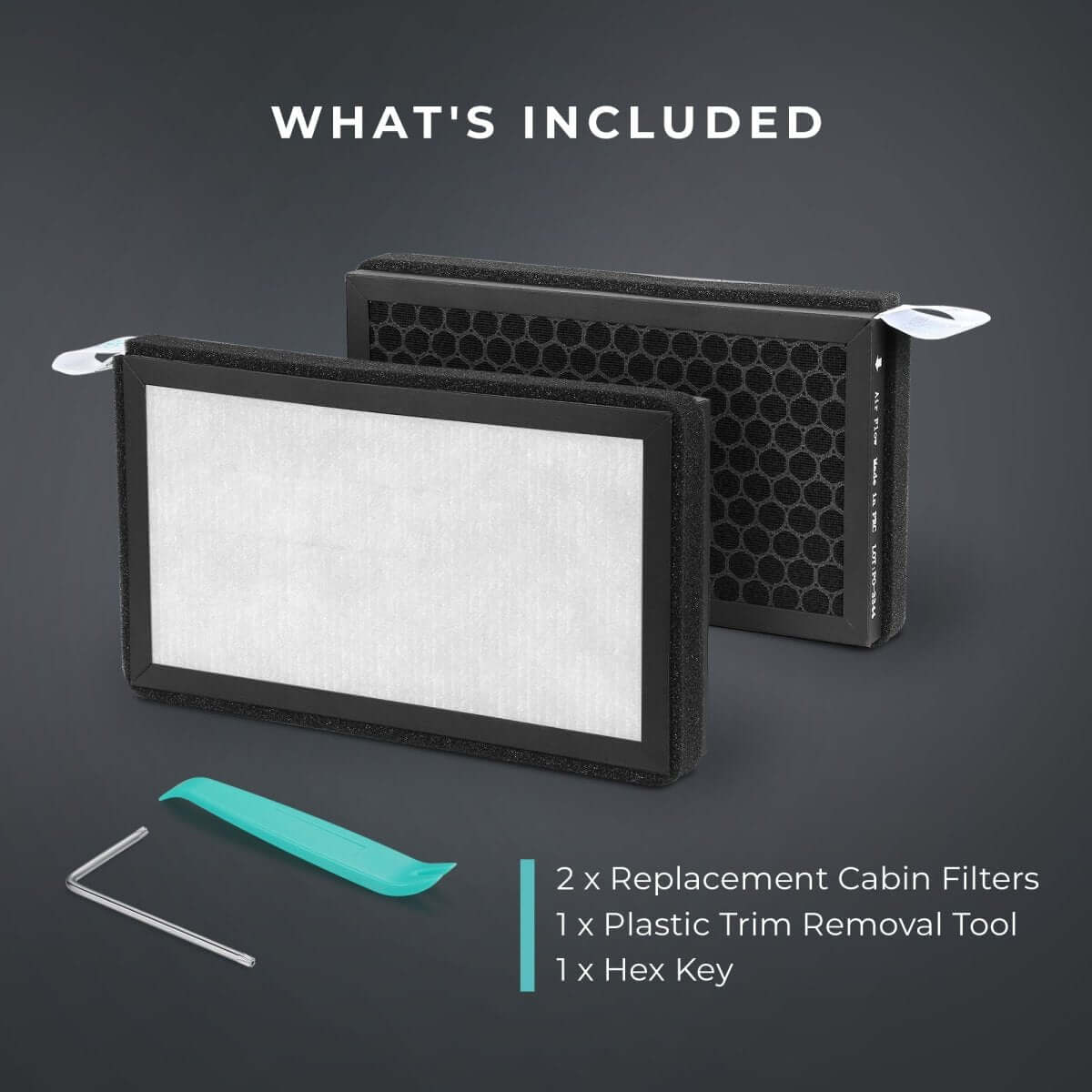 Lectron Tesla Model 3/Y Accessories Kit - NACS EV Charger Nozzle Holster Dock & J-Hook + Cabin Air Filter Replacement
